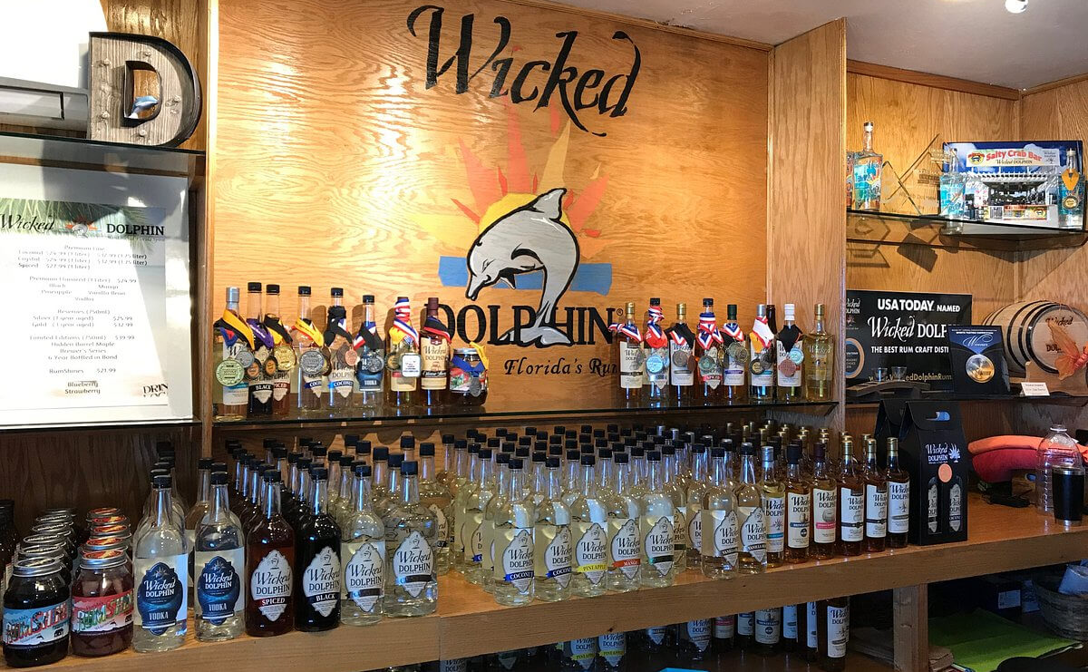 Wicked Dolphin Rum Distillery Bar