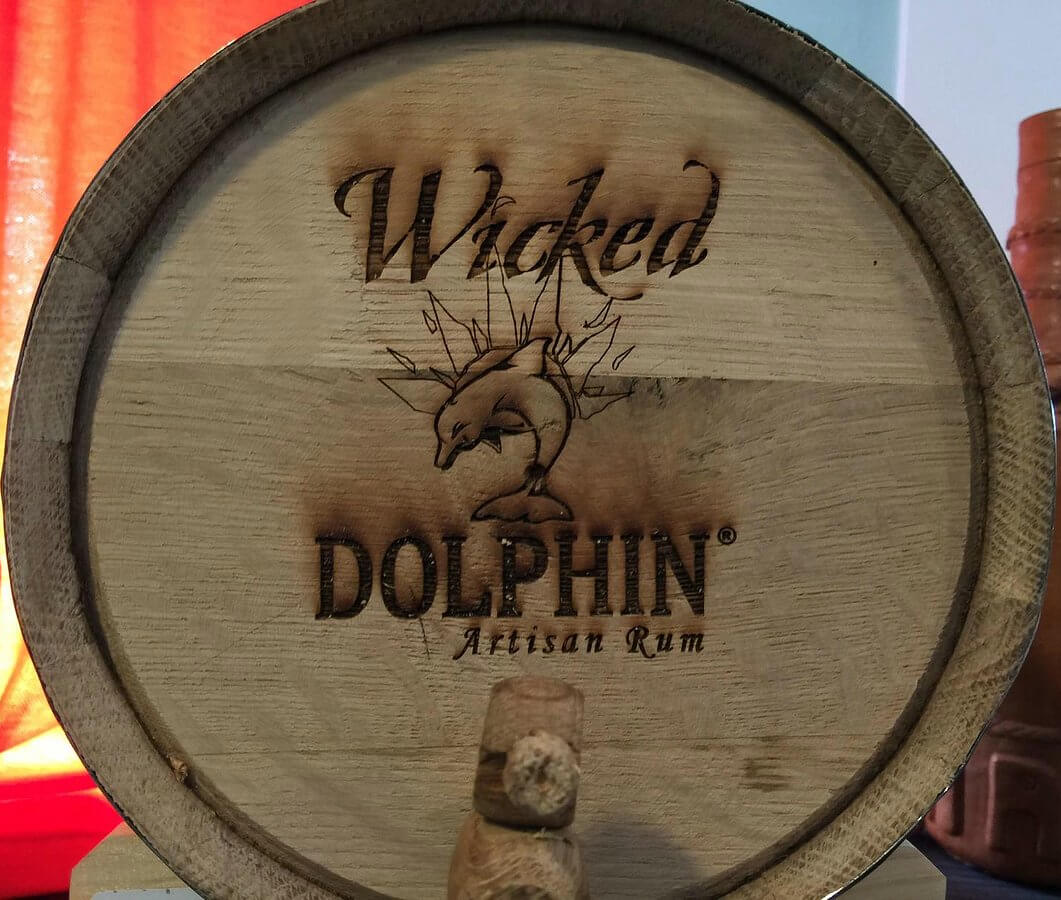 Wicked Dolphin Rum Barrel